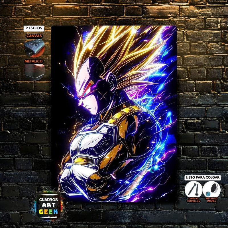 Vegeta Dragon Ball Cuadro Anime