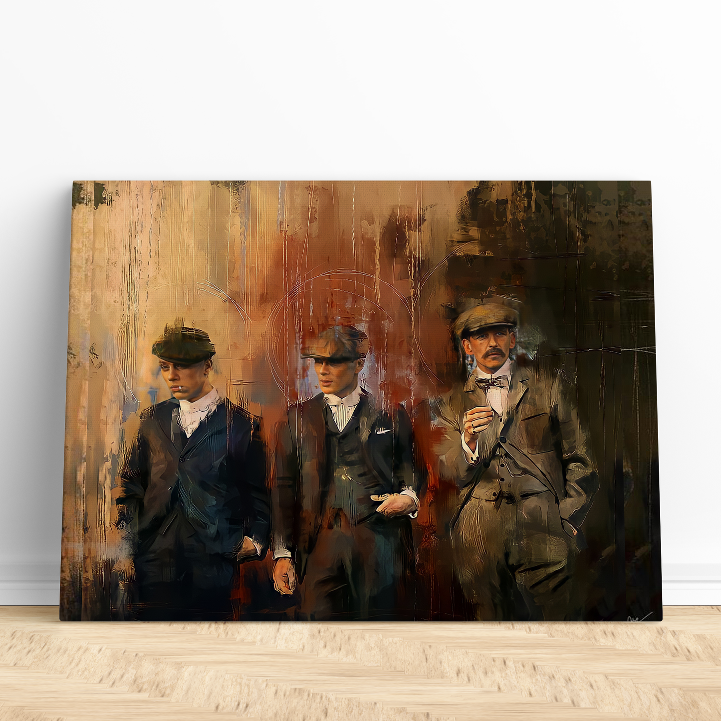 Hermanos Shelby Peaky Blinders Estilo Pintura Serie