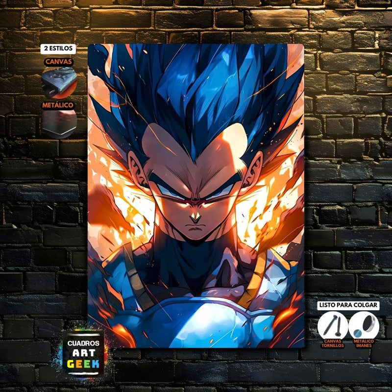 Vegeta Dragon Ball Cuadro Anime