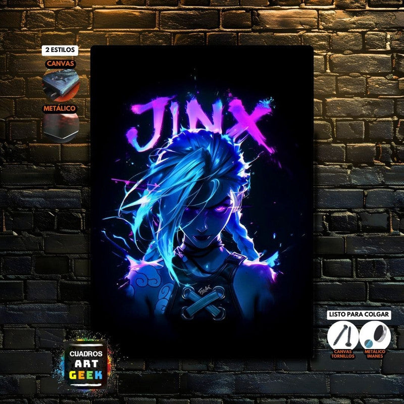 Jinx Arcane cuadro Juego lol -AI