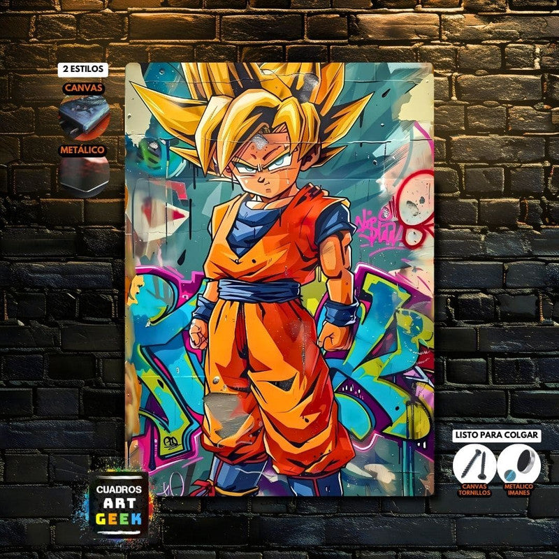 Goku SS2 Boy Art cuadro dragon ball anime