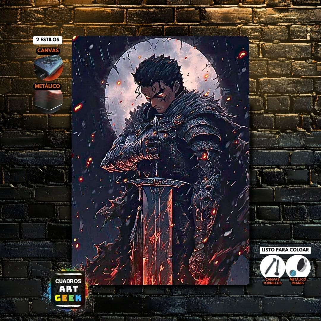 Berserk cuadro anime - AI