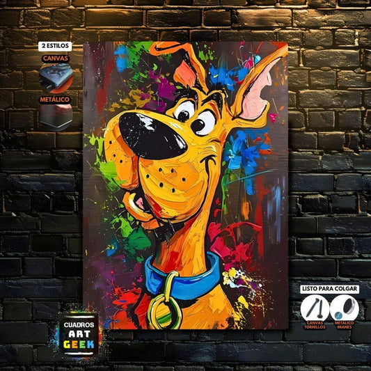 Scooby Doo Arte Digital Cuadro Niños