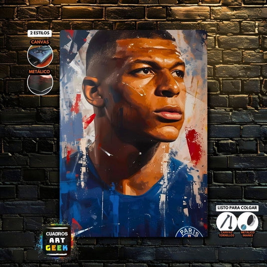 Mbappe Arte Digital Cuadro Deporte