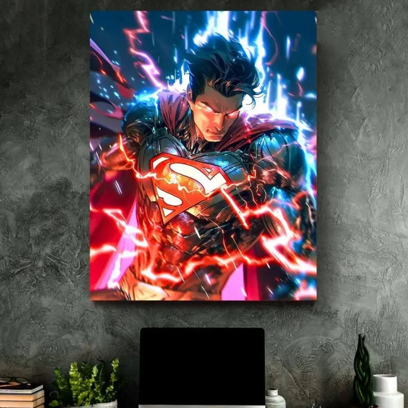 Superman DC comics cuadro anime - AI