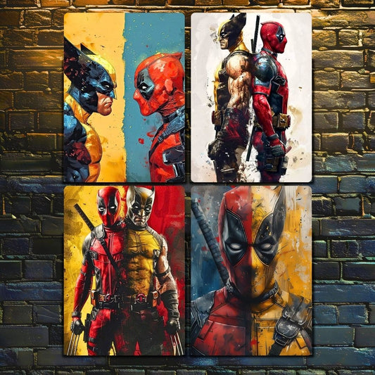 Deadpool & Wolverine cuadro Marvel Dc Comics - AI