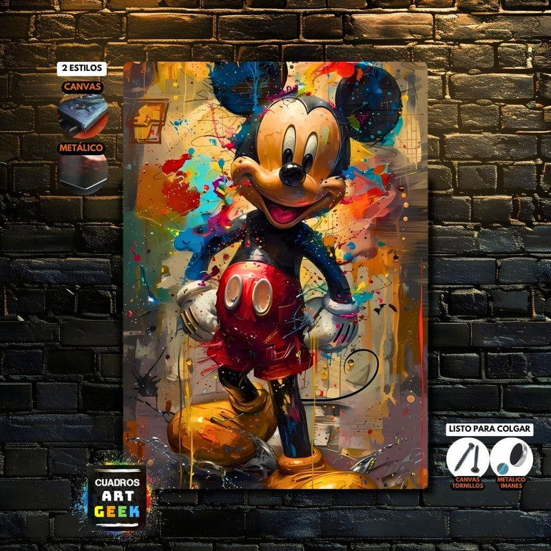 Mickey Mouse Arte Digital Cuadro Niños