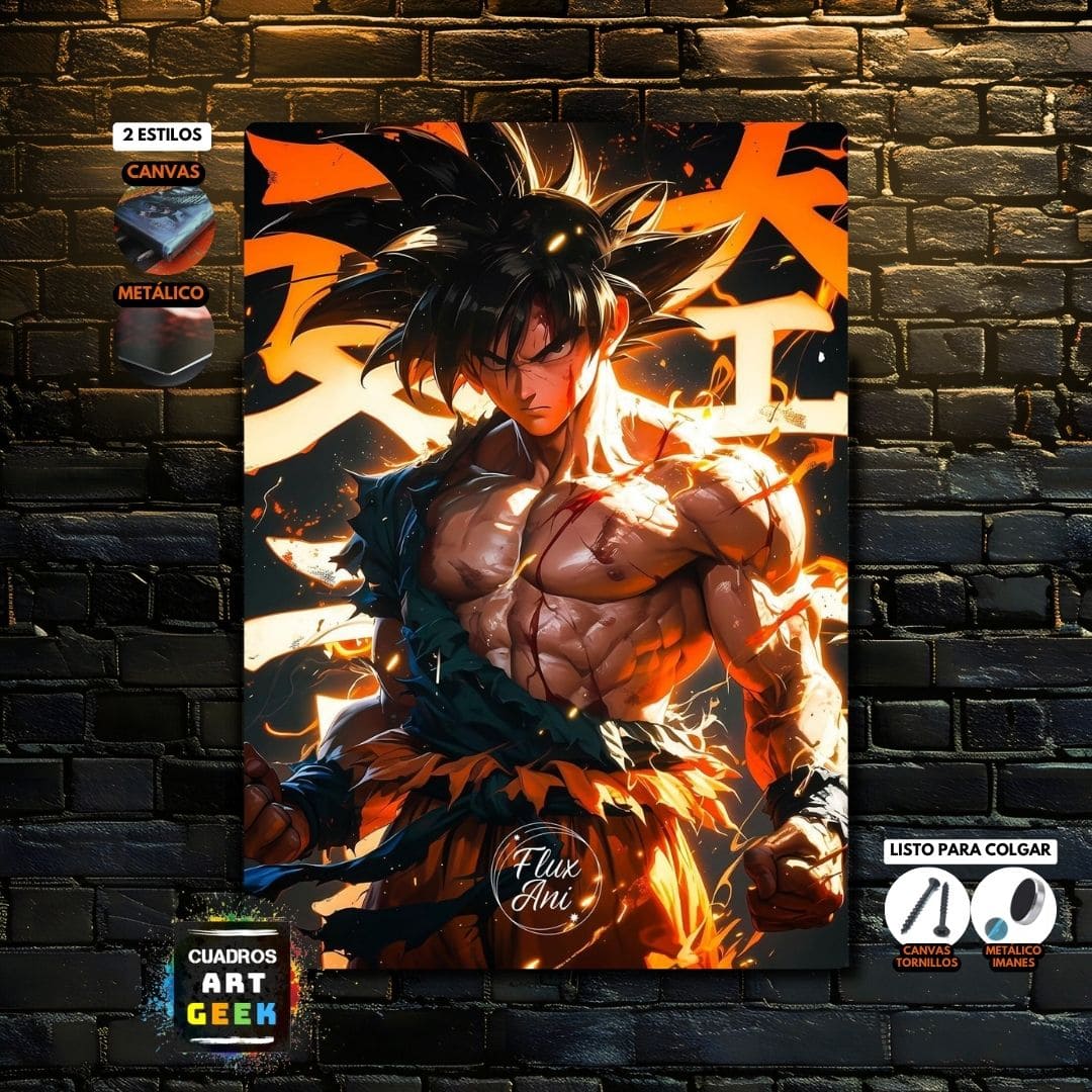 Goku cuadro Anime Dragon Ball - AI