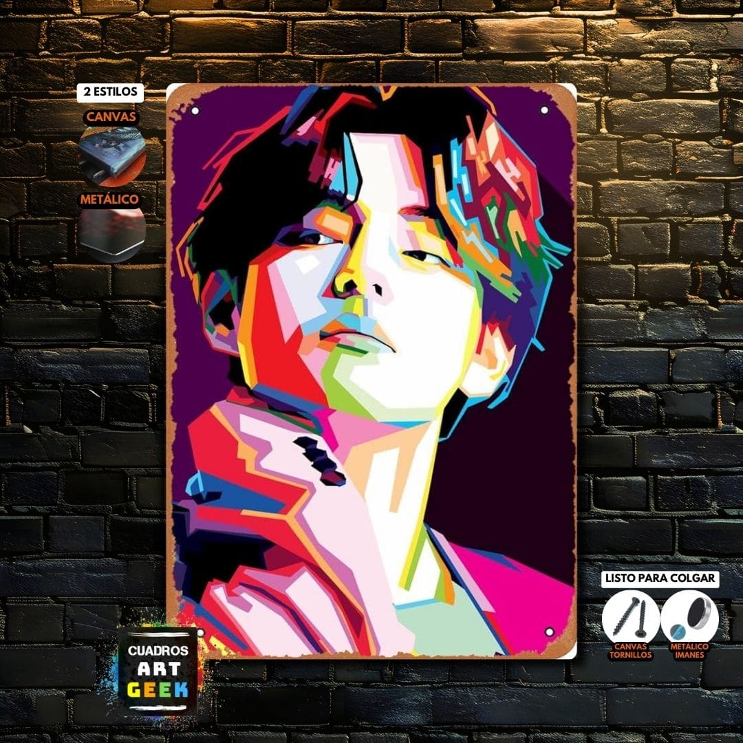 Taehyung cuadro Pop Art musica K-POP