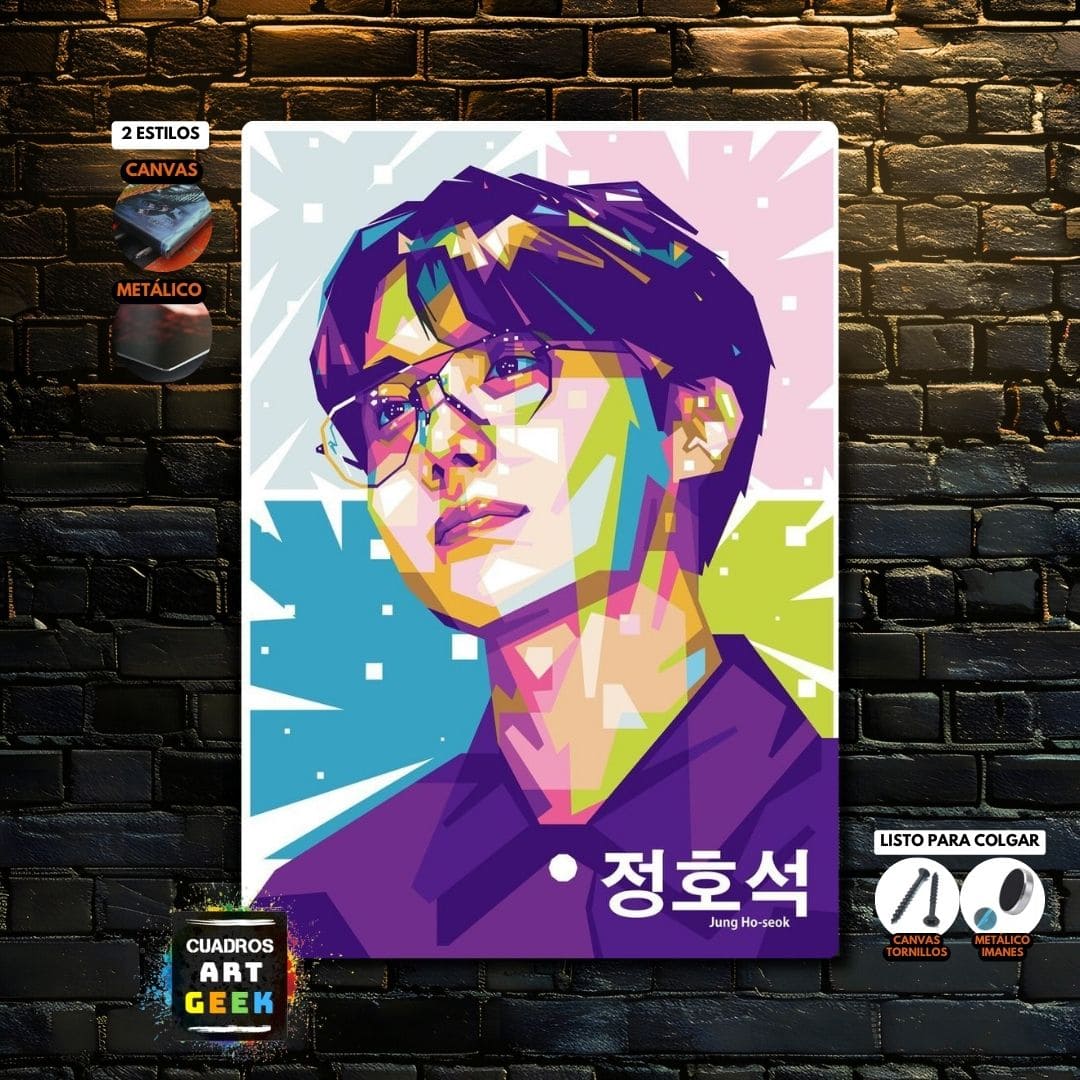 J-Hope cuadro Pop Art musica K-POP