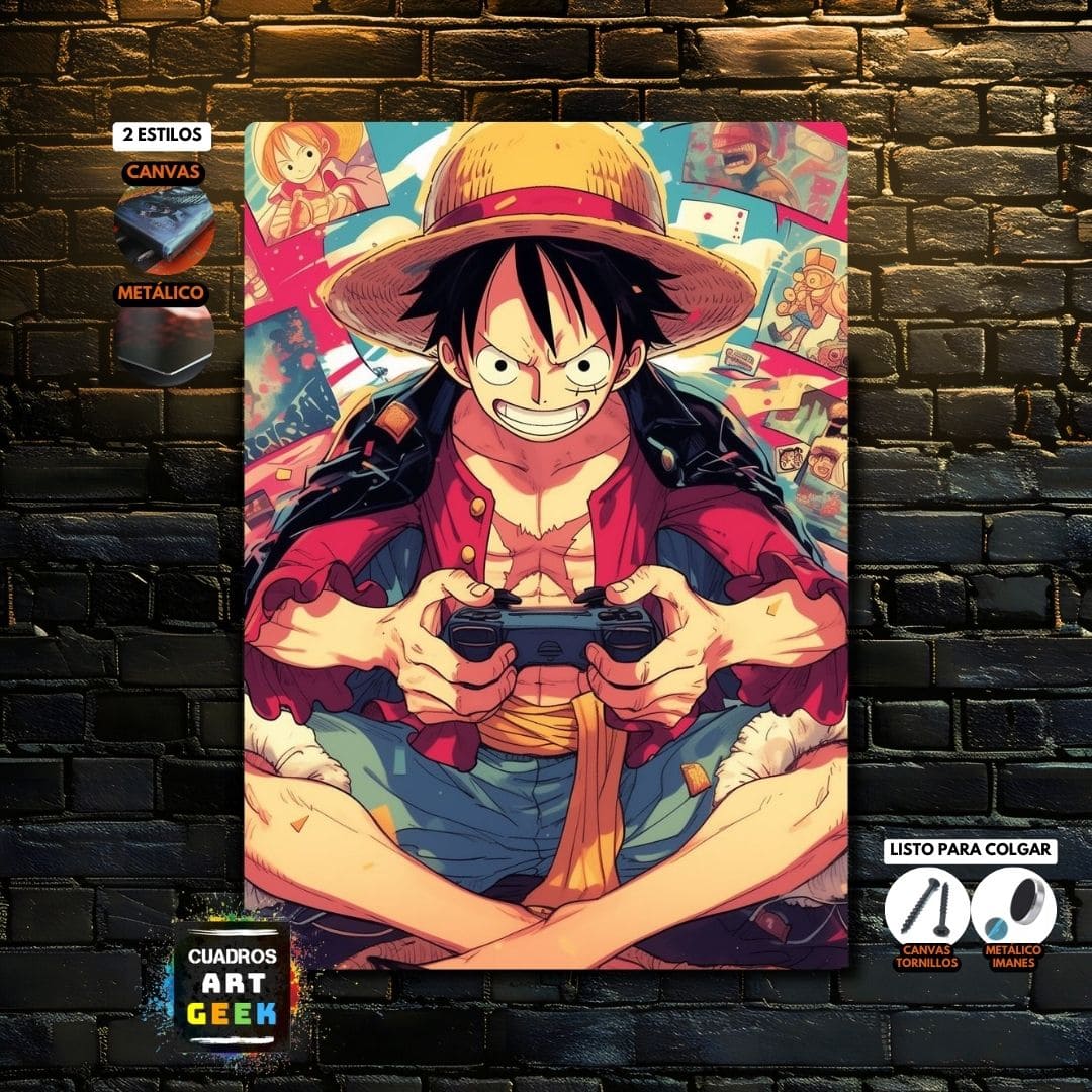 Luffy Cuadro anime One Piece - AI