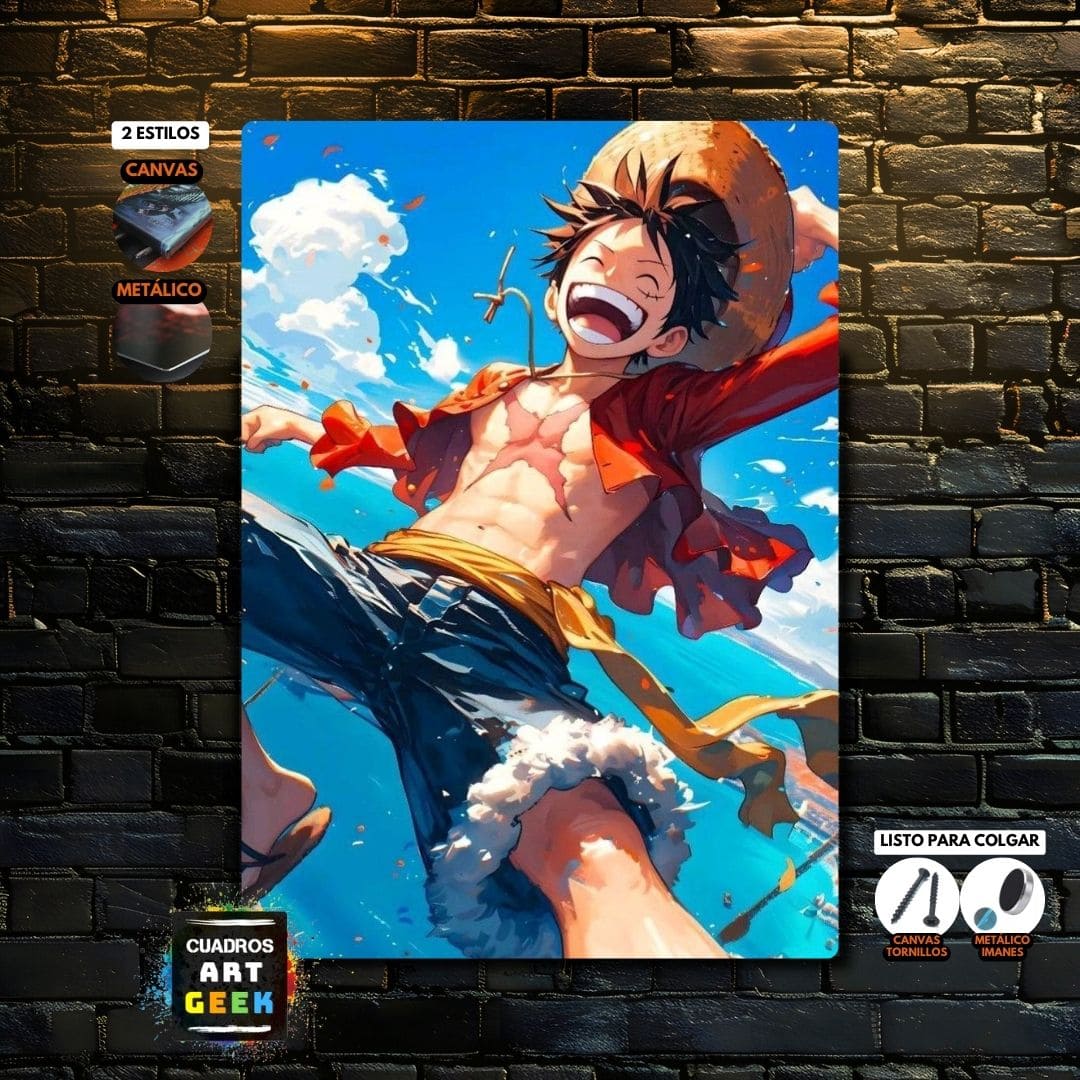 Luffy Cuadro anime One Piece - AI