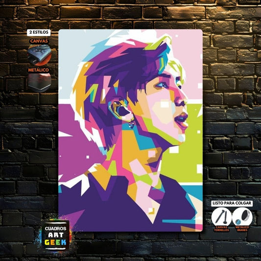 Jimin cuadro Pop Art musica K-POP