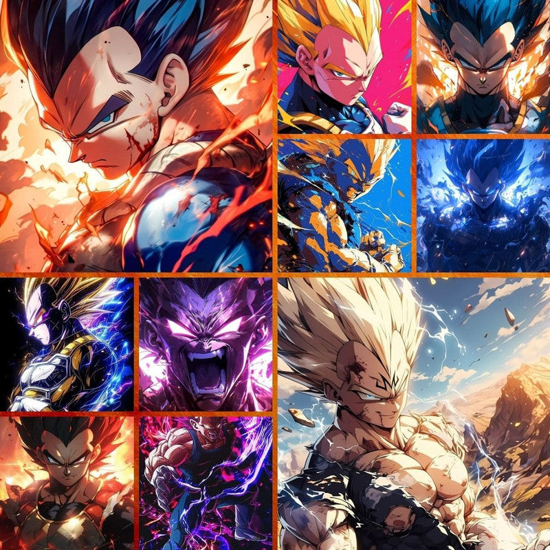 Vegeta Dragon Ball Cuadro Anime