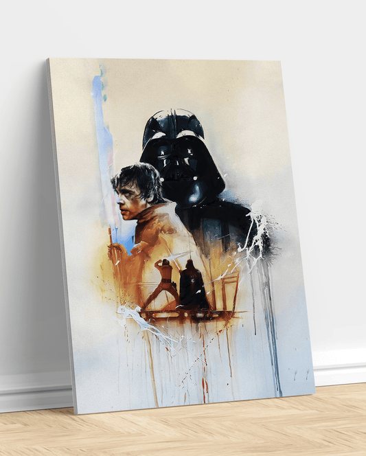Darth Vader Luke Skywalker Star Wars Estilo Pintura