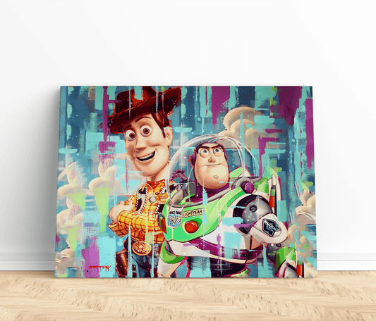 Toy Story Woody y Buzz Lightyear Estilo Pintura Peliculas