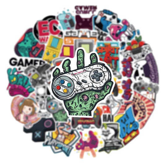 Pack Stickers Gamer 50 unid