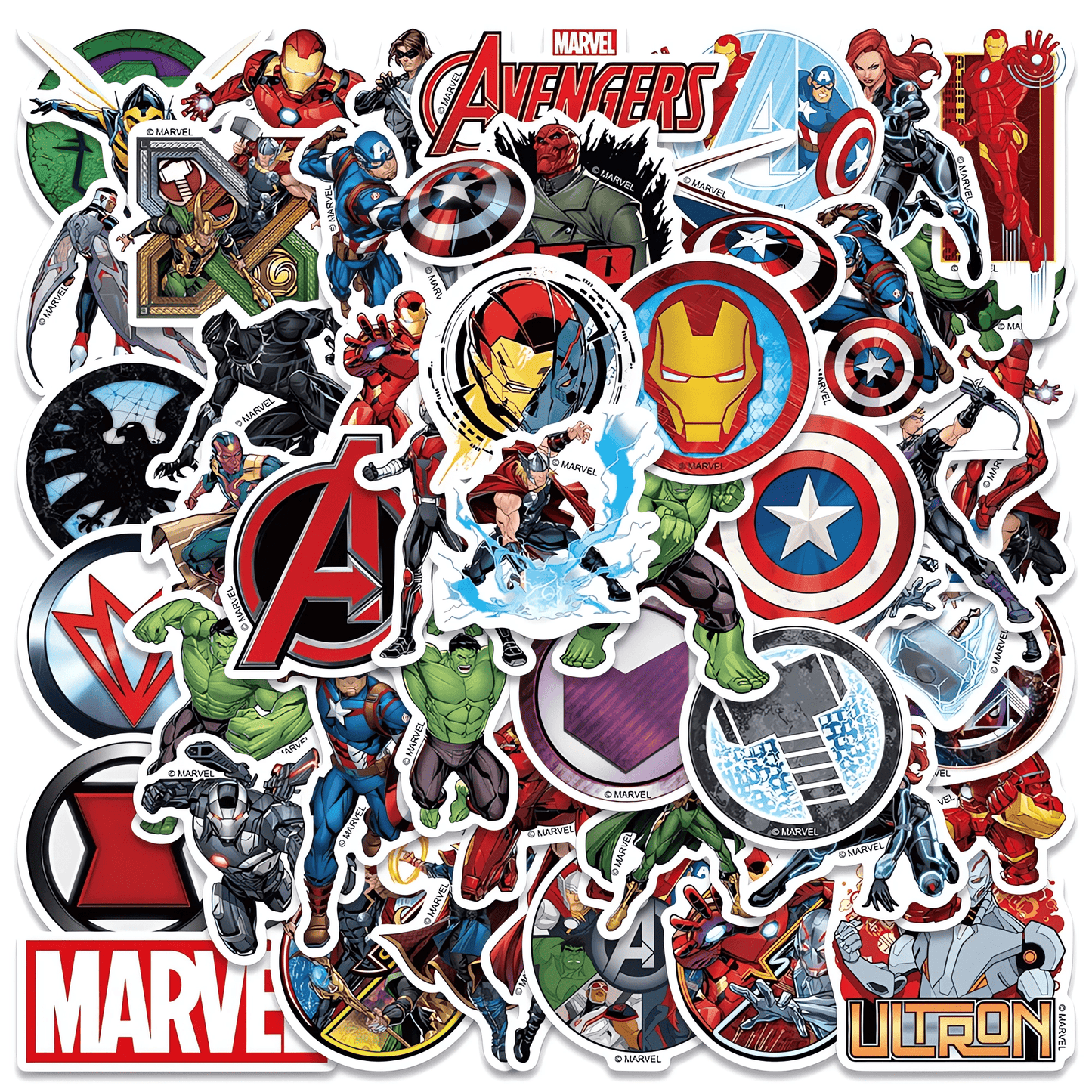 Pack Stickers Marvel 50 unid