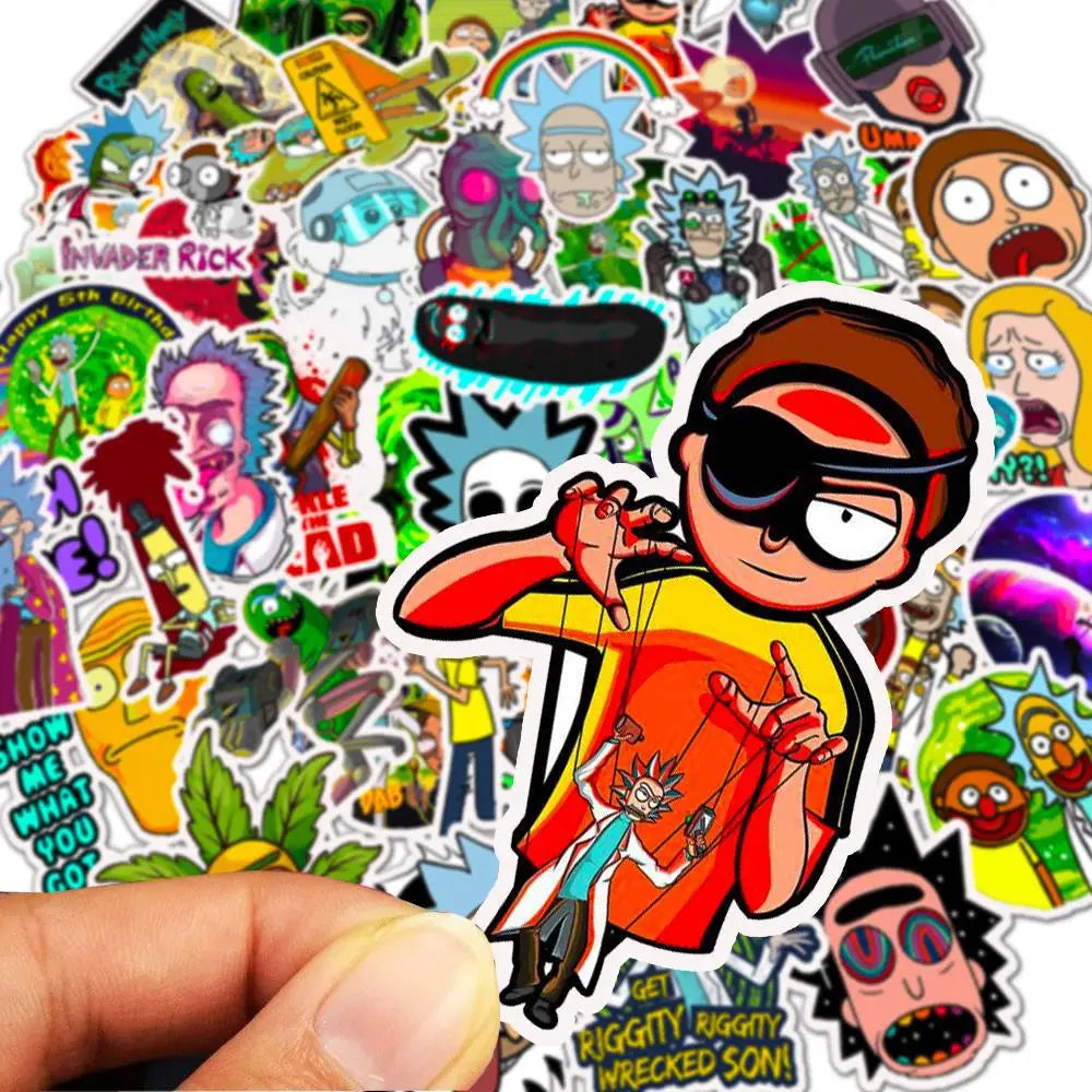 Pack Stickers Rick and Morty 50 unid
