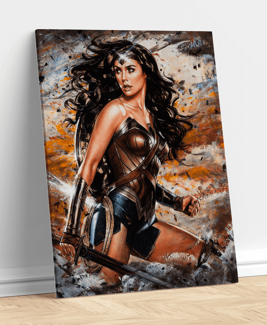 Mujer Maravilla Wonder Woman DC comics Estilo Pintura