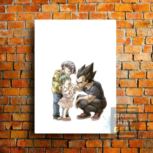 Padre e hijos Vegeta-Gohan-Bra Dragon ball Anime