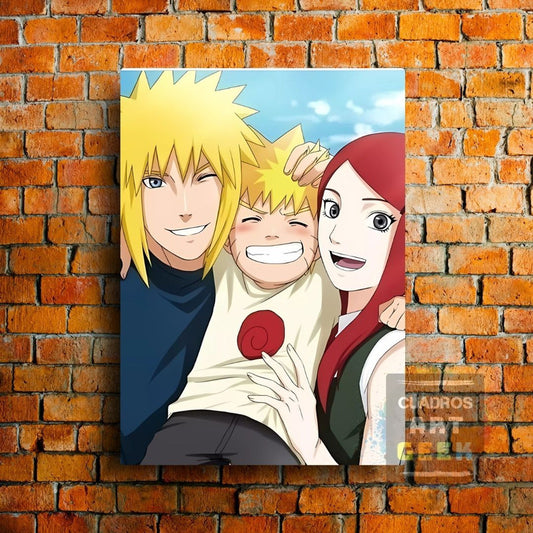 Familia Padre+Madre-HIjo Naruto Minato Kushina Anime