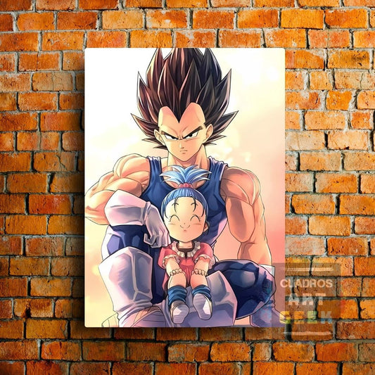 Padre e hija Vegeta-Bra Dragon Ball Anime