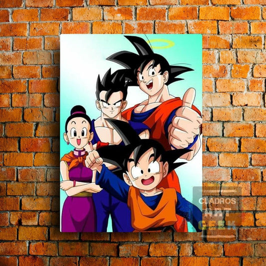 Familia Padre-Madre-Hijos Dragon Ball Goku-Milk-Gohan-Gotem v3 Anime