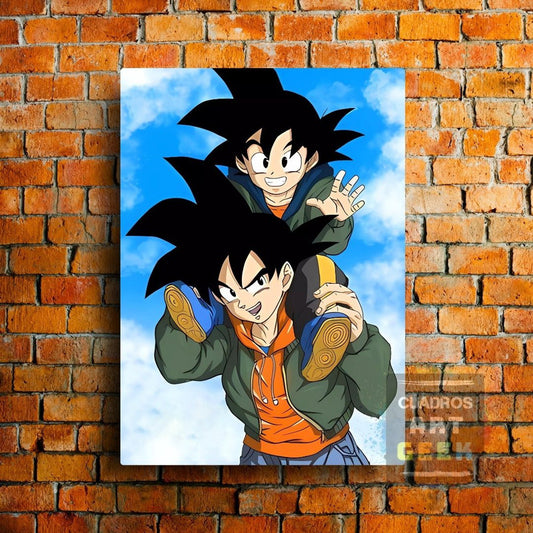 Padre e HIjo Goku-Gohan v10 Dragon Ball Anime