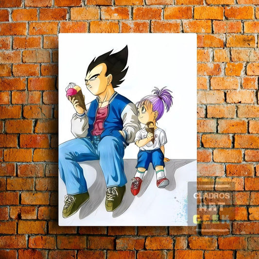 Padre e hija Vegeta-Bra v8 Dragon Ball Anime